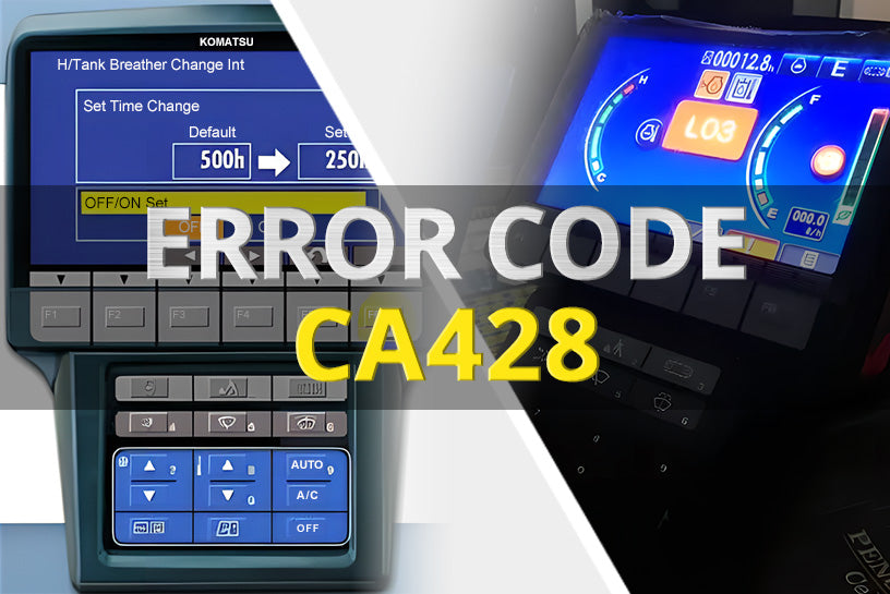 How to Clear Fault Code CA428 on Komatsu PC200-8