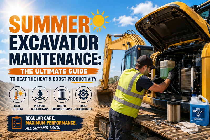 Summer Excavator Maintenance Guide: Beat the Heat & Prevent Downtime | SINOCMP