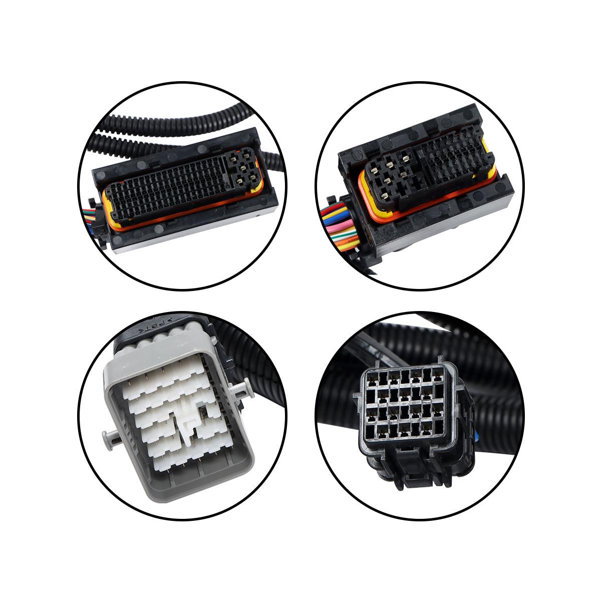 0006001 0005386 External Wiring Harness for Hitachi Excavator ZX200-3 ZX210-3 ZX240-3 - Plug Detail