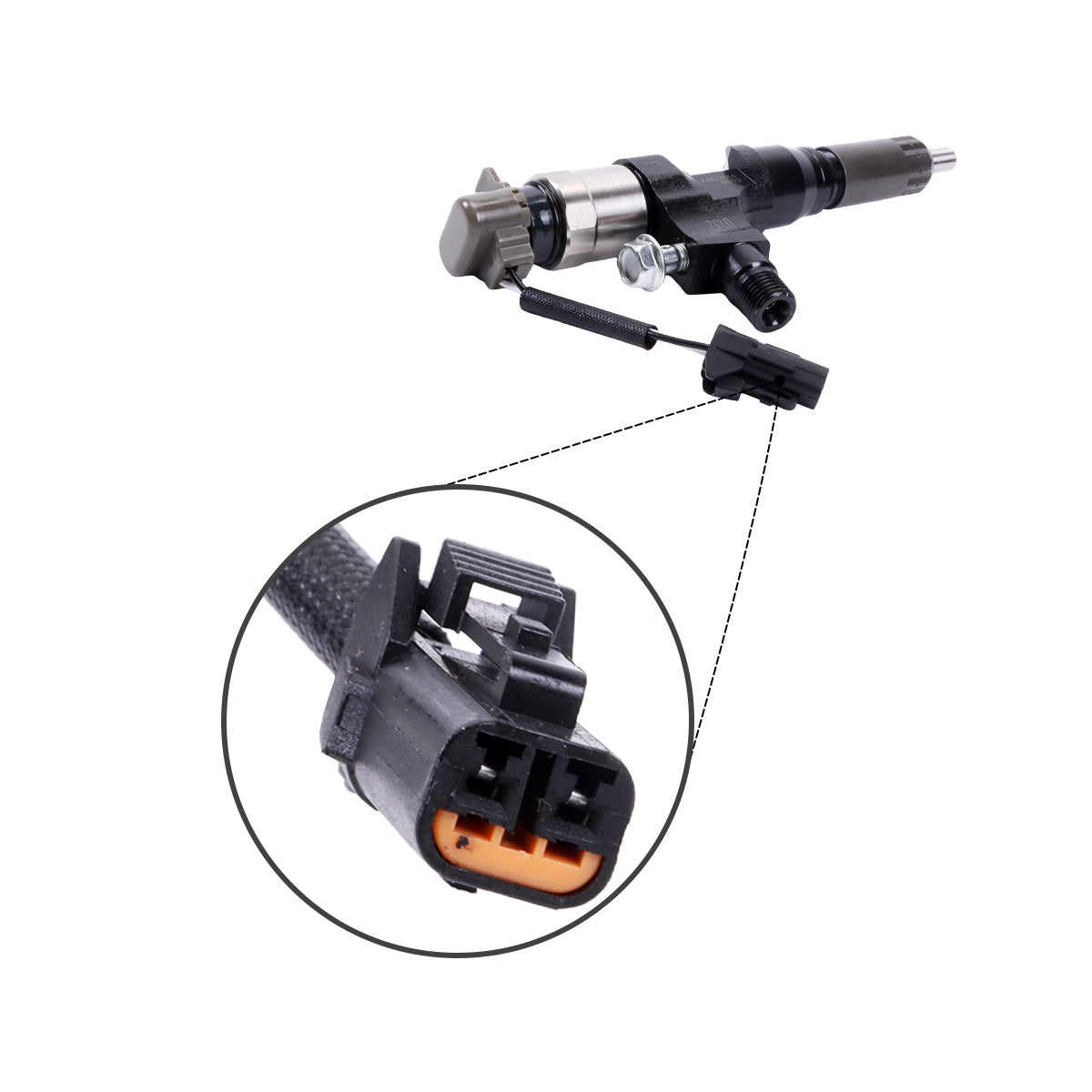 095000-5400 095000-5402 095000-5405 Einspritzventil für Hino S05C 4.6L S05D 4.8L Motor – Steckerdetail