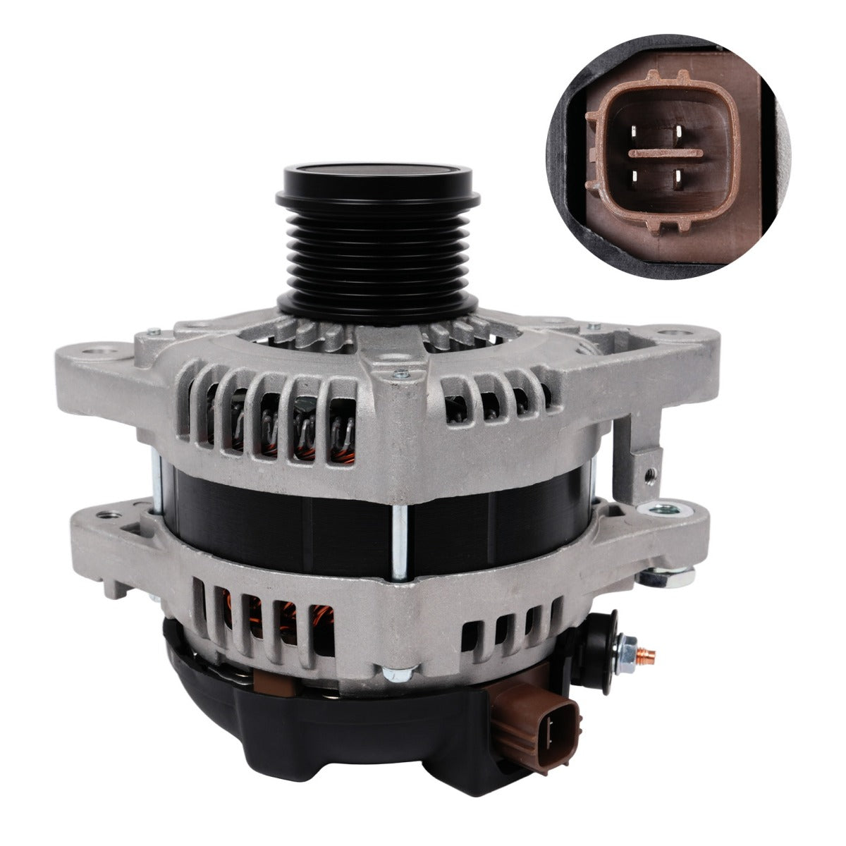 1042104830 11136 Alternador 100A/7PK para Toyota Camry 2007-2016 - Detalle del enchufe