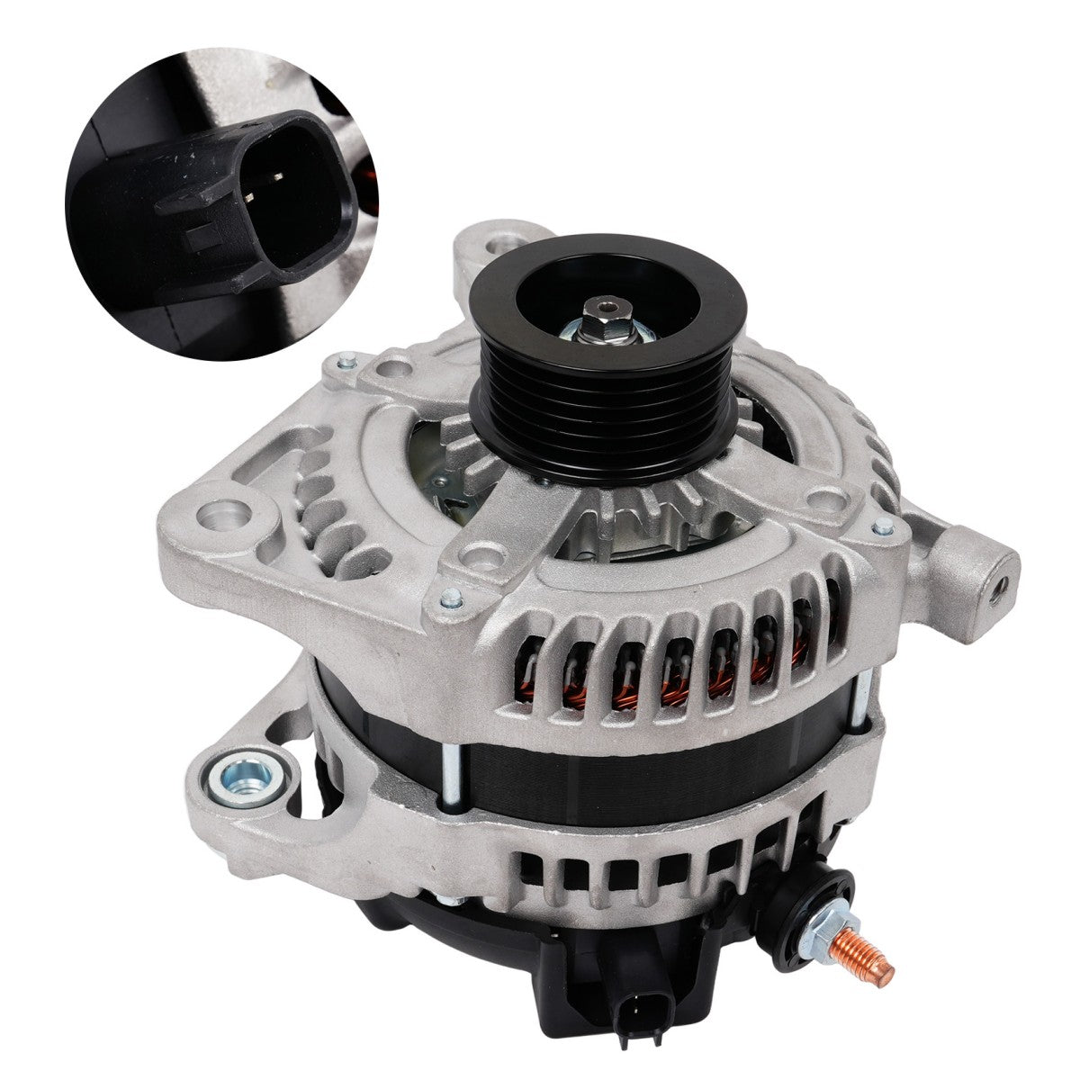 Alternateur 11295 04801304AA 04801304AC 160A/6PK pour Chrysler Town & Country 3,3L - Détail de la prise