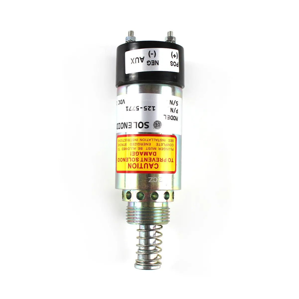 Fuel Shut Off Solenoid 9X-5312 For Caterpillar 3114 3116 3126 Engines - 12V 2-Terminal Stop Solenoid Valve - View #8