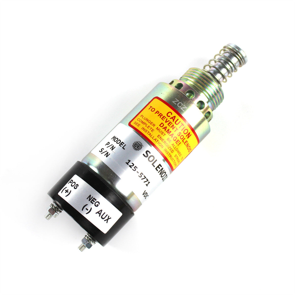 12V 1255771 Fuel Shutoff Solenoid for Caterpillar 3114 3116 3126 Engi