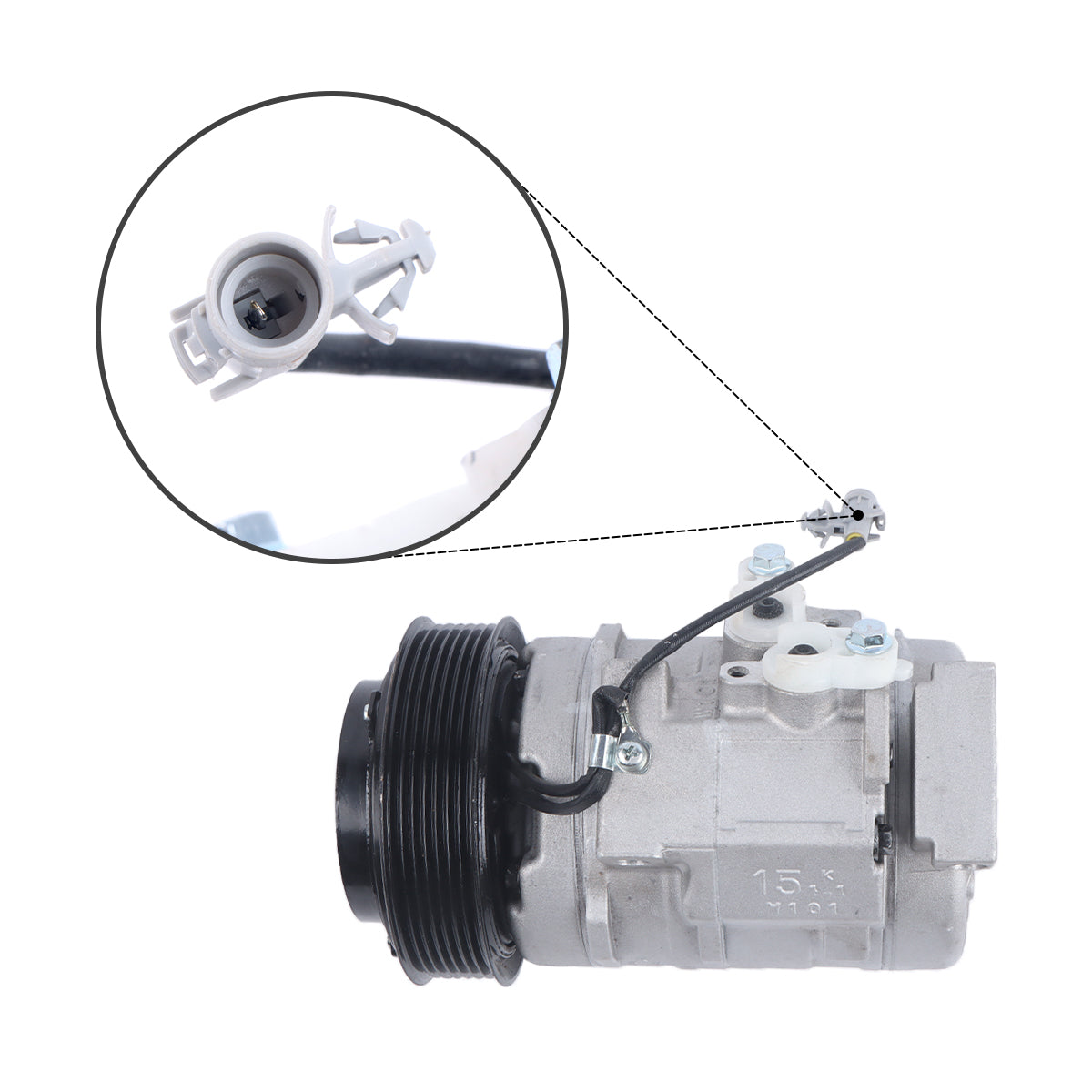 12V 1PC 10S15C A/C Compressor 447220-4713 for Toyota Fortuner Hilux Vigo - Sinocmp