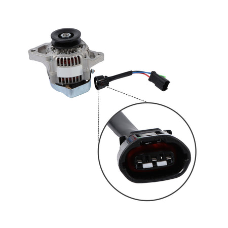 12V 45A Alternator 16404-64014 for Isuzu Engine C240 Kubota Engine D1403 V2203 - Sinocmp