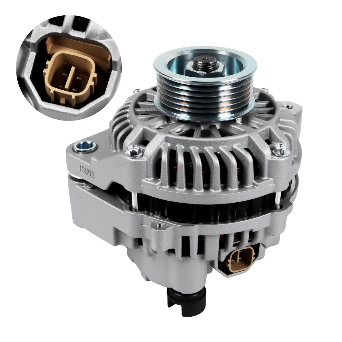 13893 31100PLMA01 Alternator 70A/6PK for Honda Civic 2001-2005 - Plug Detail