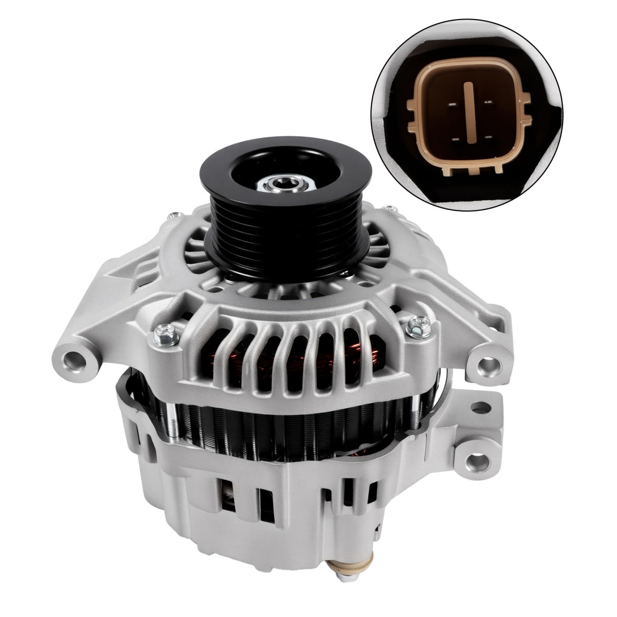 13966 31100-PND-004 Alternator 90A/7PK for Honda CR-V Acura RSX 2002-2006 - Plug Detail