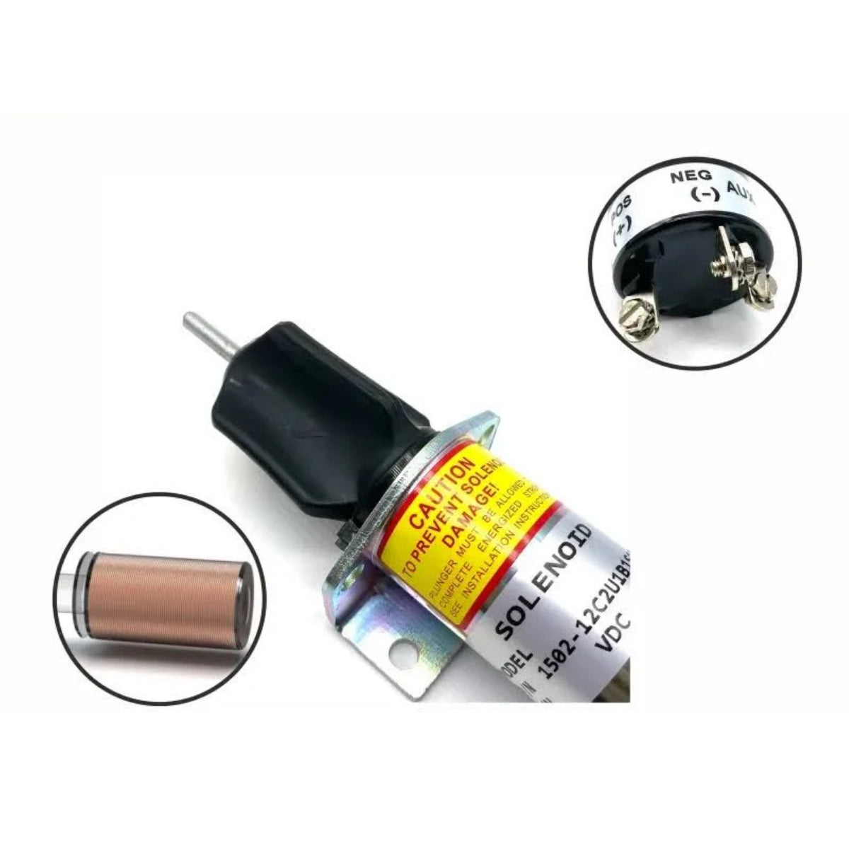 Blueview 12V fuel stop solenoid 1502-12D6U1B1S1A for Woodward Blueview 12V Fuel Stop Shut Off Solenoid for Jamaica | Ubuy