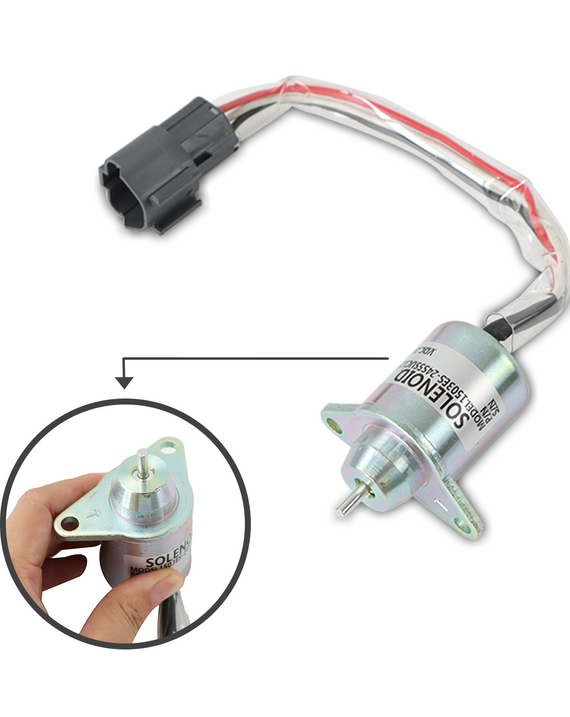 1503ES-24S5SUC12S COMBUSTIBLE Válvula solenoide de cierre para el motor Yanmar