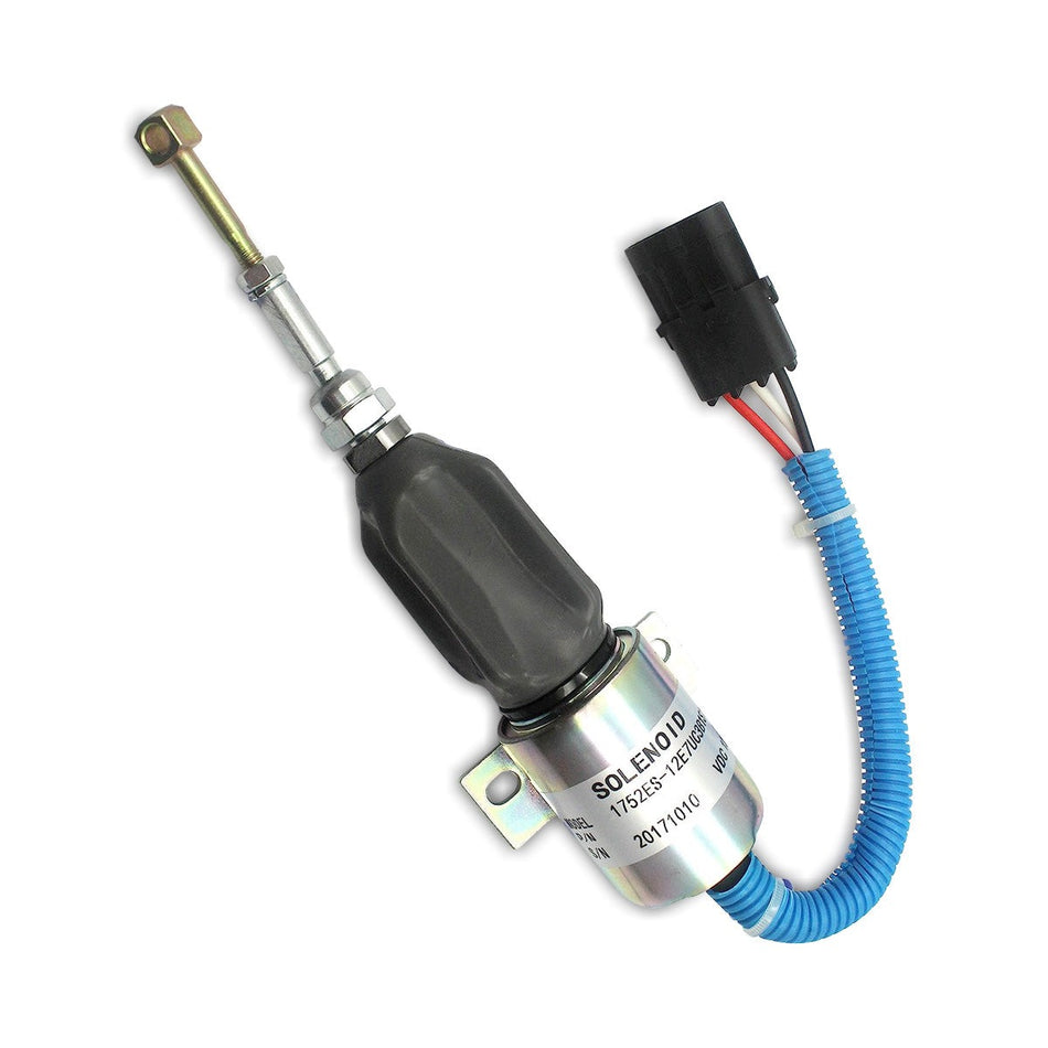 1752ES-12E7UC3B1S1 12V Shutoff Stop Solenoid for Cummins Engine - Sinocmp