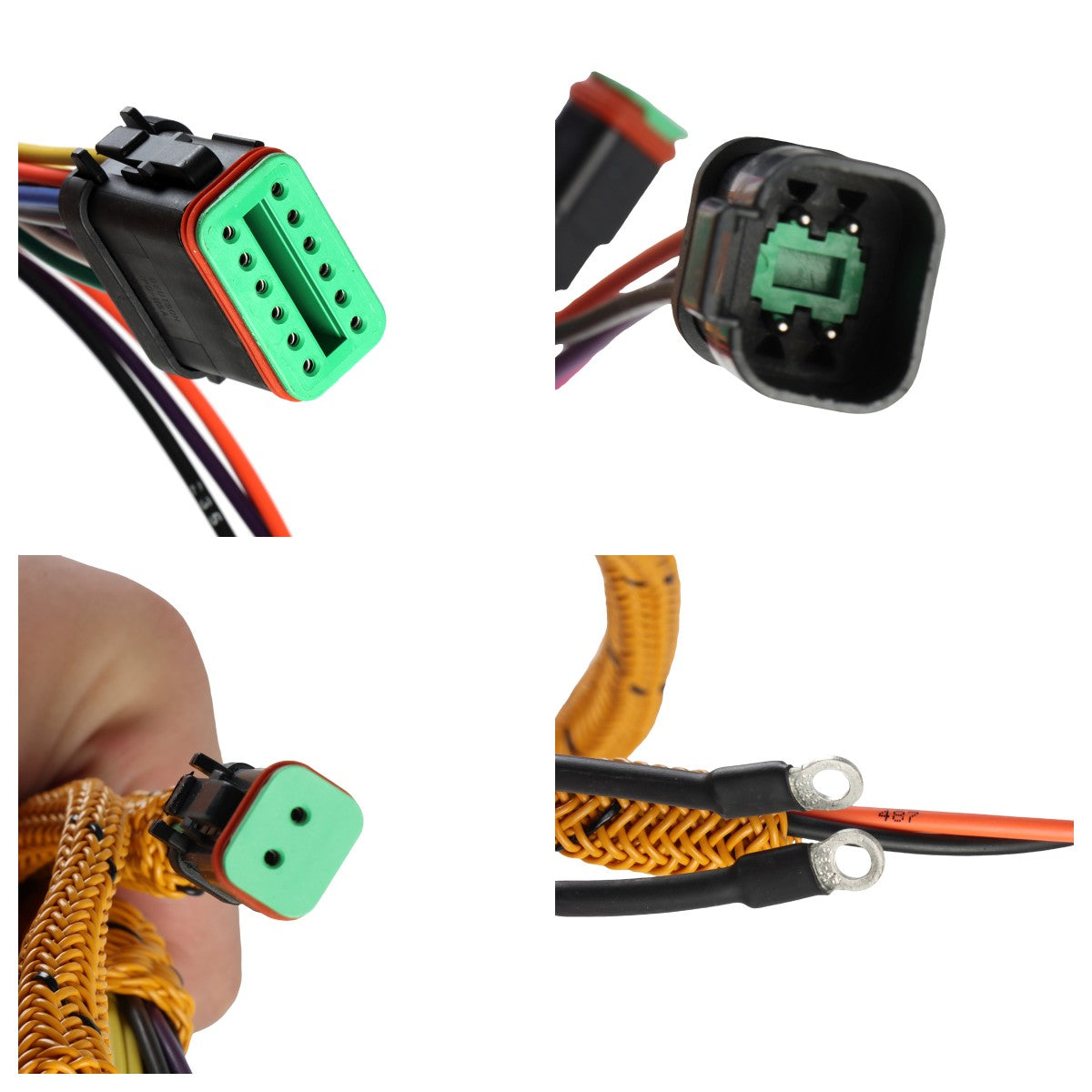 SINOCMP 197-4328 Hydraulic Pump Wiring Harness for Caterpillar