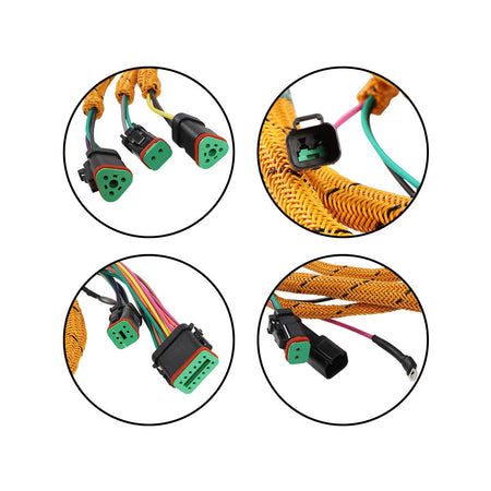 197-4411 Hydraulic Pump Wiring Harness for CAT C-9 Engine 330C - Plug Detail