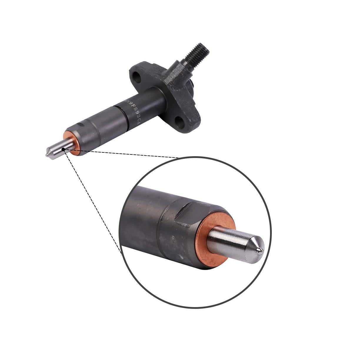 1PC/3PCS Fuel Injector E9NN9F593CA for Ford New Holland 250C 260C 3230 - Nozzle Detail