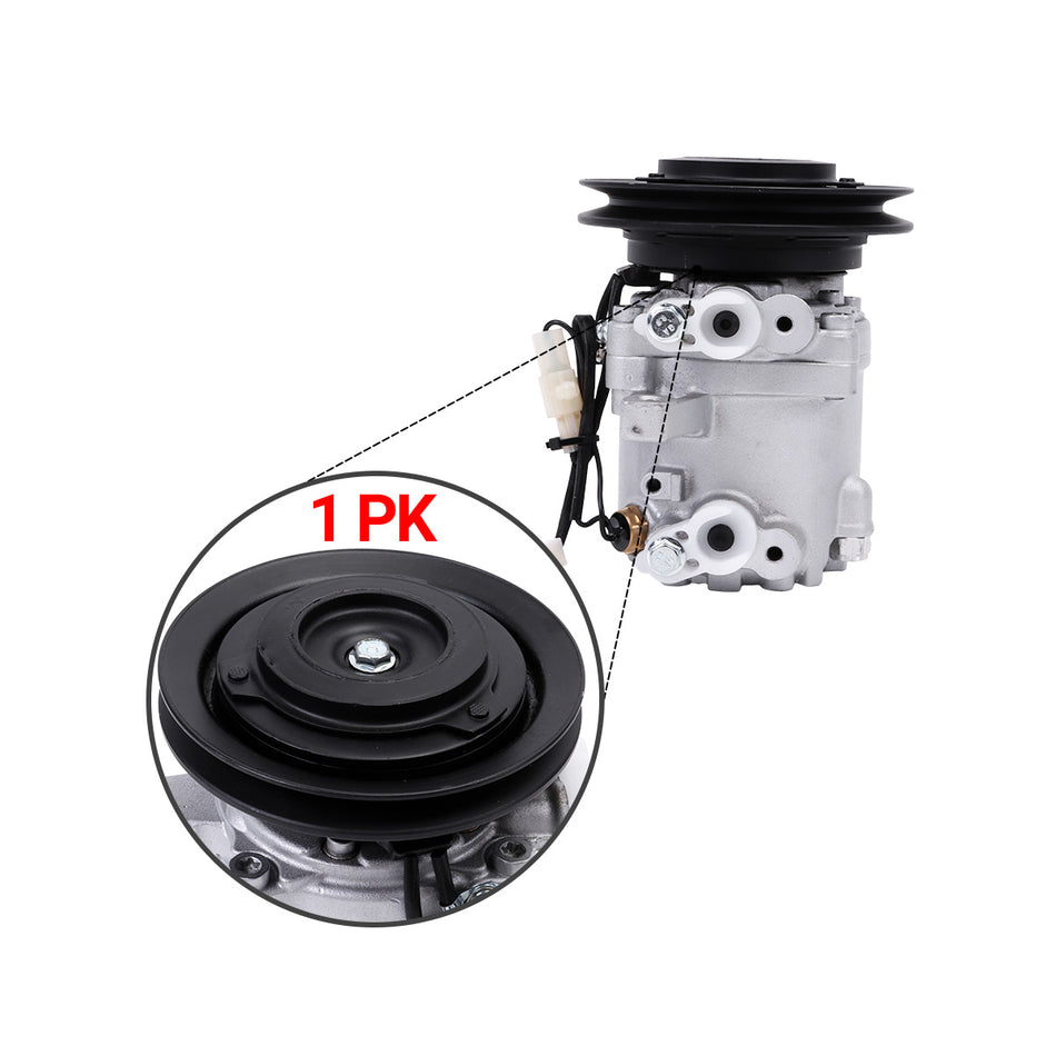 1PK 12V Air Conditioning Compressor RD451-93900 for Kubota Tractor M5040 M6040 M7040 - Sinocmp