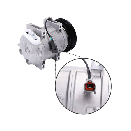 1PK 203-979-6830 Air Conditioning Compressor for Komatsu Excavator PC120-6 PC300-6 - Plug Detail