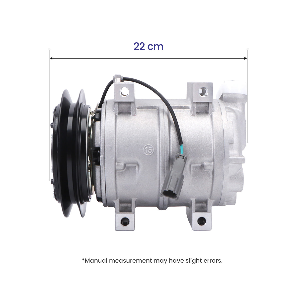 1PK 203-979-6830 Air Conditioning Compressor for Komatsu Excavator PC120-6 PC300-6 - Compressor Dimension