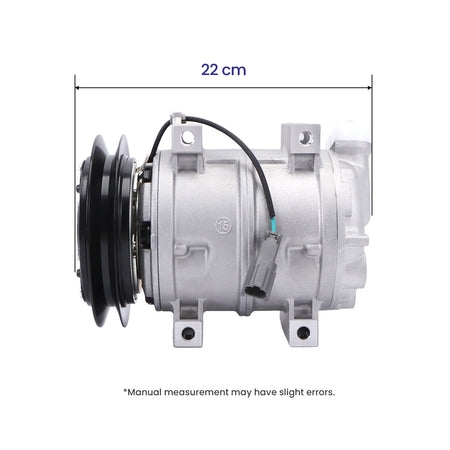 1PK 203-979-6830 Air Conditioning Compressor for Komatsu Excavator PC120-6 PC300-6 - Compressor Dimension