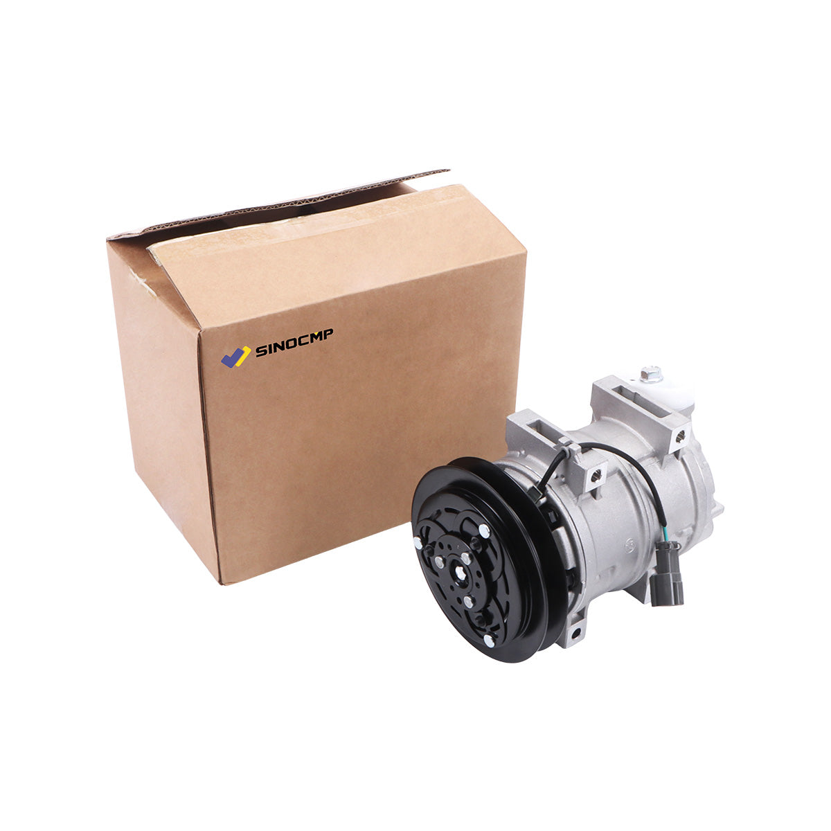 1PK 203-979-6830 Air Conditioning Compressor for Komatsu Excavator PC120-6 PC300-6 - Sinocmp Package