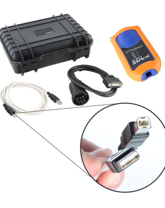 1 SET EDL Electronic Data Link V2 EDLSCAN Diagnostic Tool for John Deere Agricultural Tractor Heavy Equipment