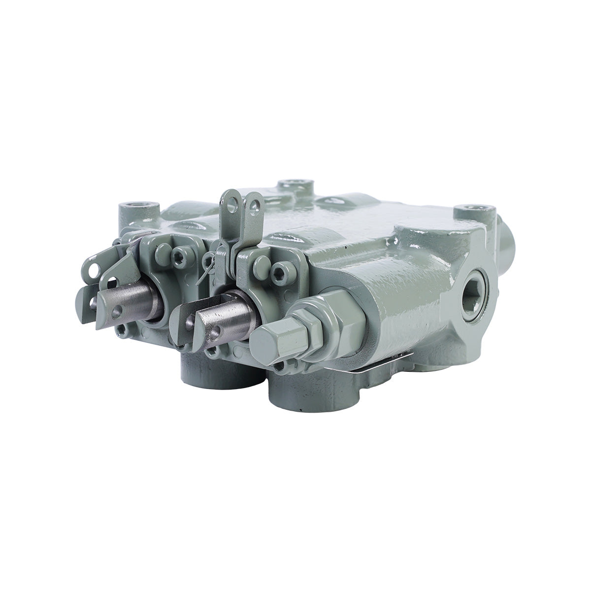 Side View of 2-Spool 25 GPM Aftermarket Prince RD522CCAA5A4B1 Double-acting Hydraulic Valve
