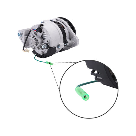 24V 45A Alternator 300901-00007 65.26101-7153A for Doosan Daewoo Engine P222LE - Plug Detail