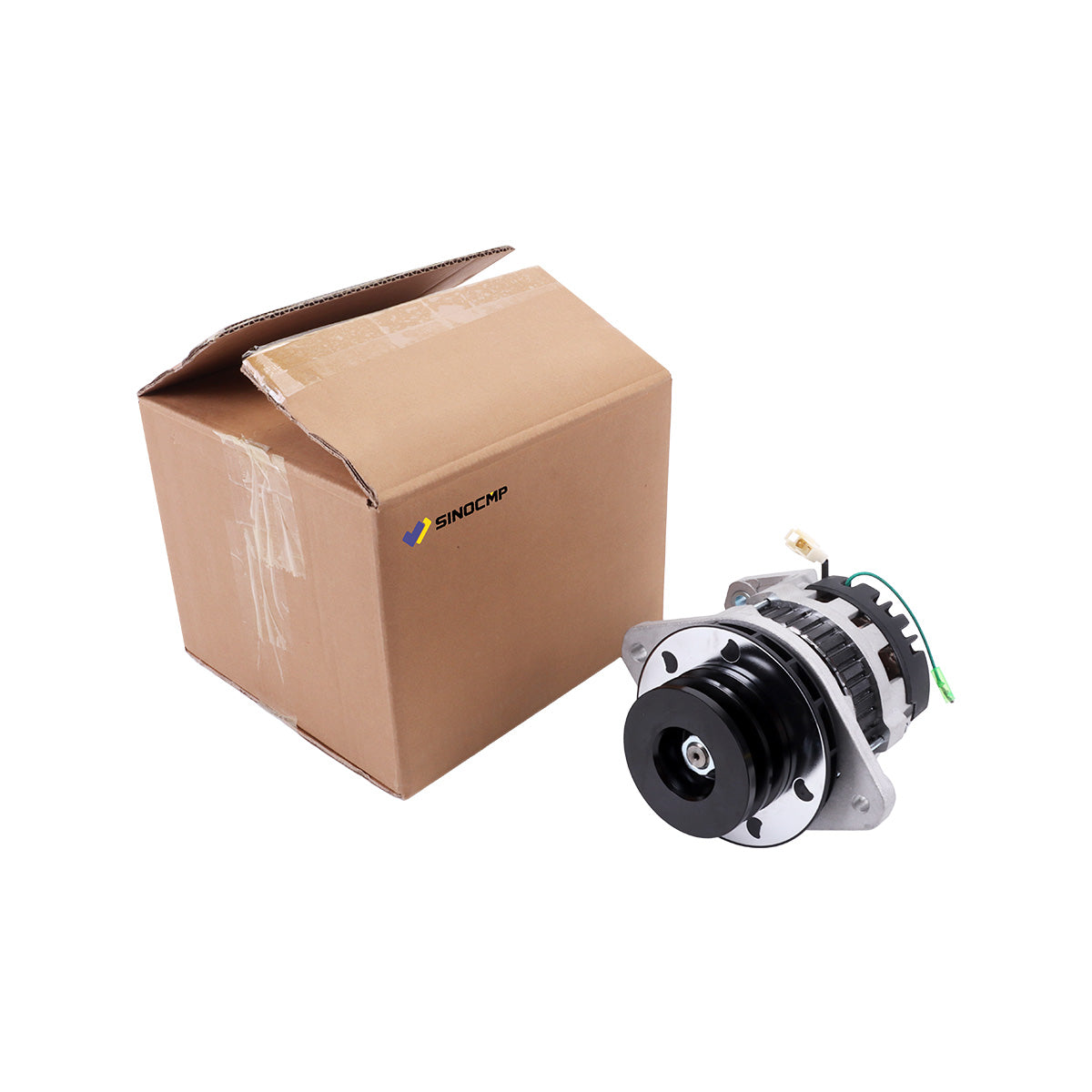 24V 45A Alternator 300901-00007 65.26101-7153A for Doosan Daewoo Engine P222LE - Sinocmp Package