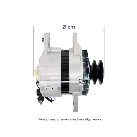 24V Alternator 1-81200-4710-0 for Hitachi EX200-5 6BG1 - Dimension