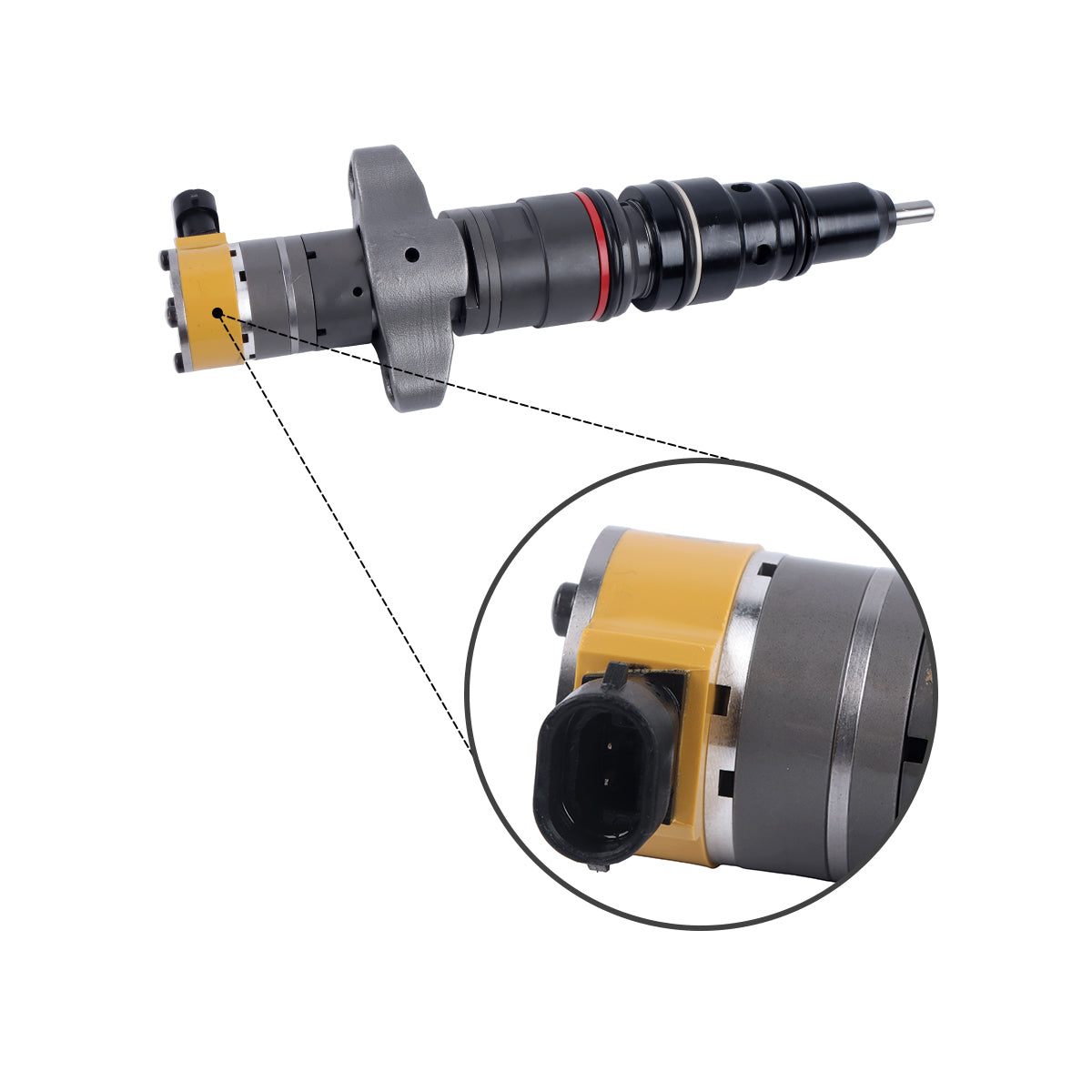254-4339 2544339 Fuel Injector for CAT C9 Engine - Plug Detail