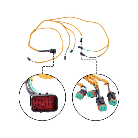 259-4937 Distribution Valve Wiring Harness for Caterpillar Excavator E345C - Plug Detail
