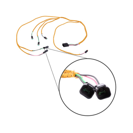 259-4937 Distribution Valve Wiring Harness for Caterpillar Excavator E345C - Plug Detail