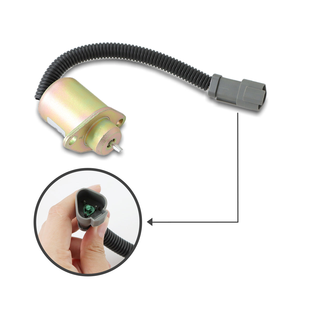 2848A278 Engine Stop Solenoid Valve for Perkins Hyster UB704