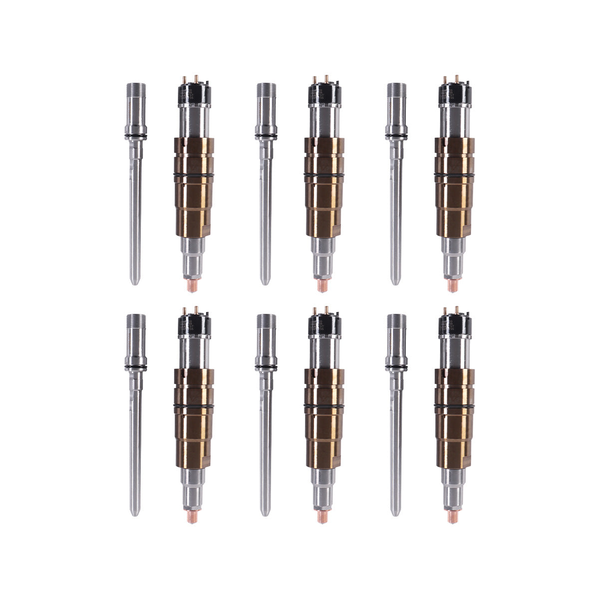 2897320 2894829 Fuel Injector with Tube for Cummins ISX15 Engine - 6 Pieces