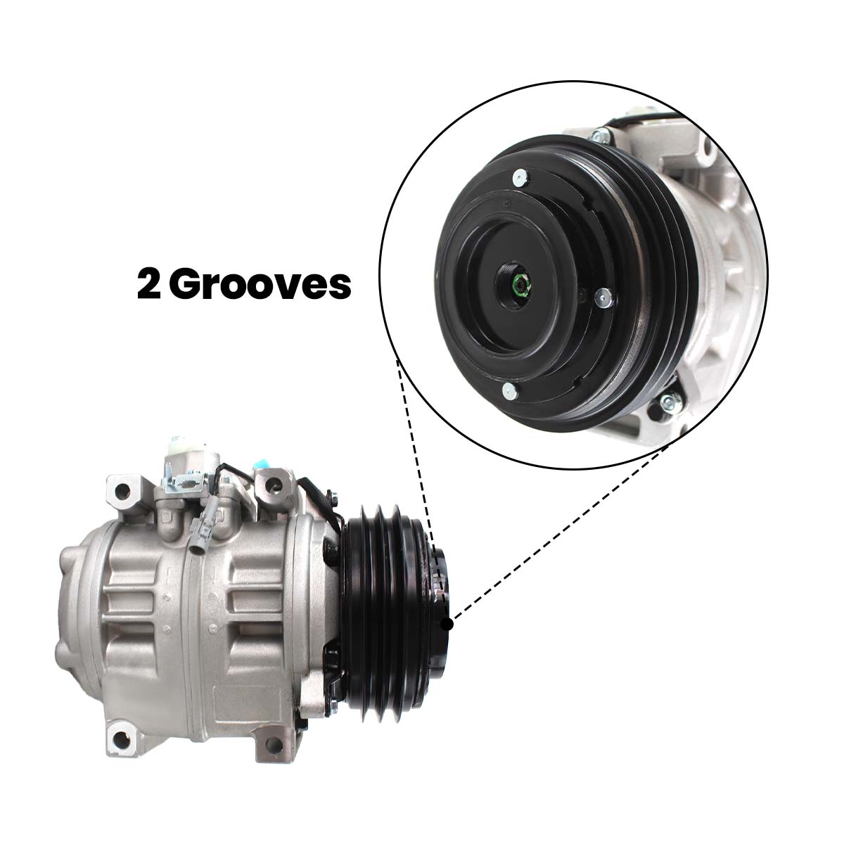 激安スーパーの“売上対決” 2PK Toyota for 10P30C 447300-0611 447220-1472 Compressor A/C 着せ替え服・アウトフィット