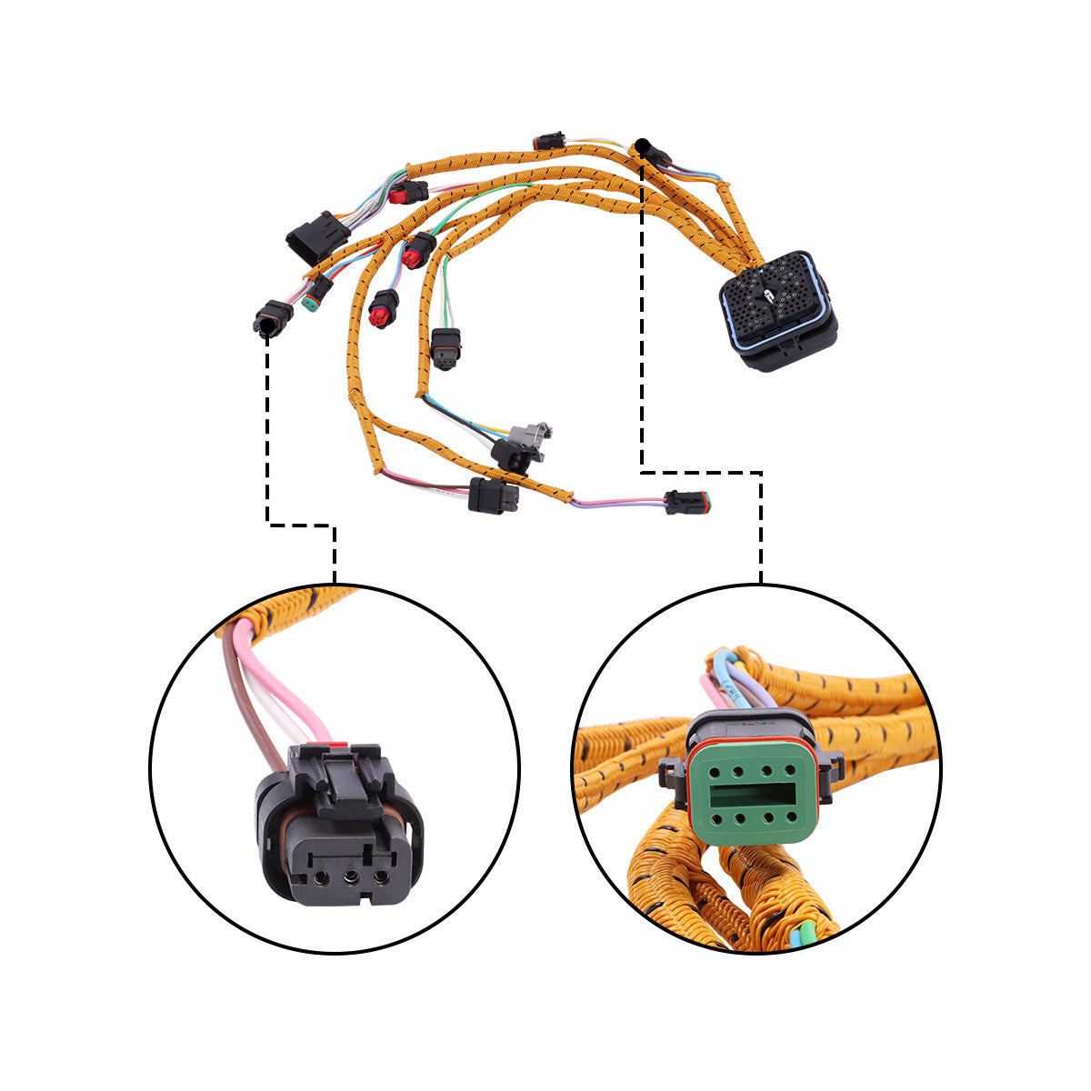 381-2499 3812499 Engine Wiring Harness for CAT 324D 325D 326D C7 Engine - Plug Detail