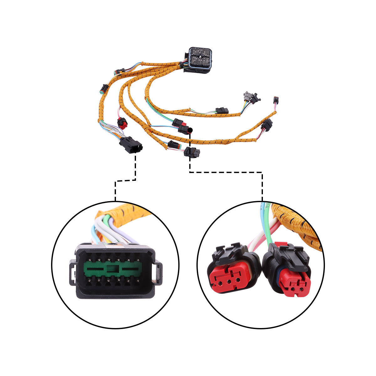 381-2499 3812499 Engine Wiring Harness for CAT - Plug Detail