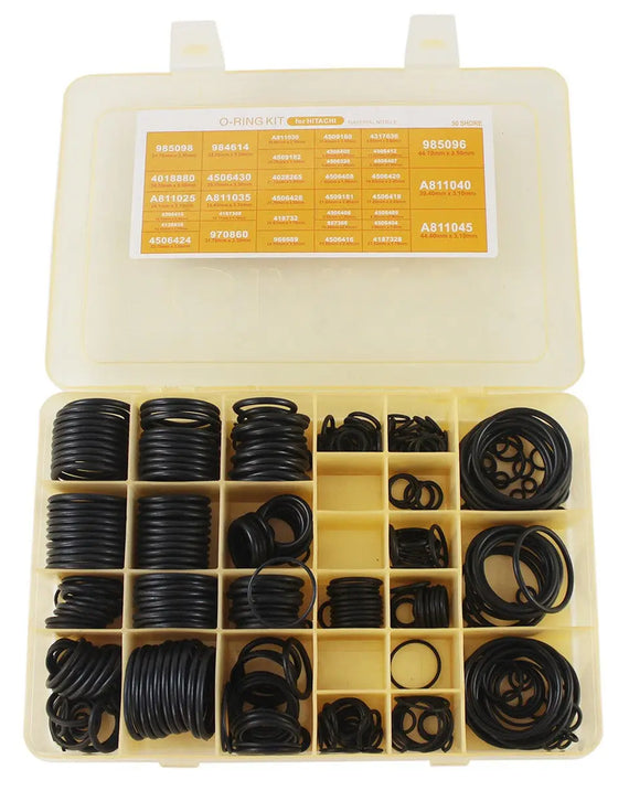 330 PCS Kit de vedação de caixa de anel de vedação para escavadeira Hitachi EX100 EX200 EX300