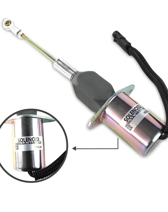 3934174 SA-4697-12 Válvula solenoide de corte para motor Cummins 5.9