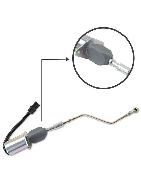 Solenoide de apagado de combustible 3935459 para motor Cummins 6BT