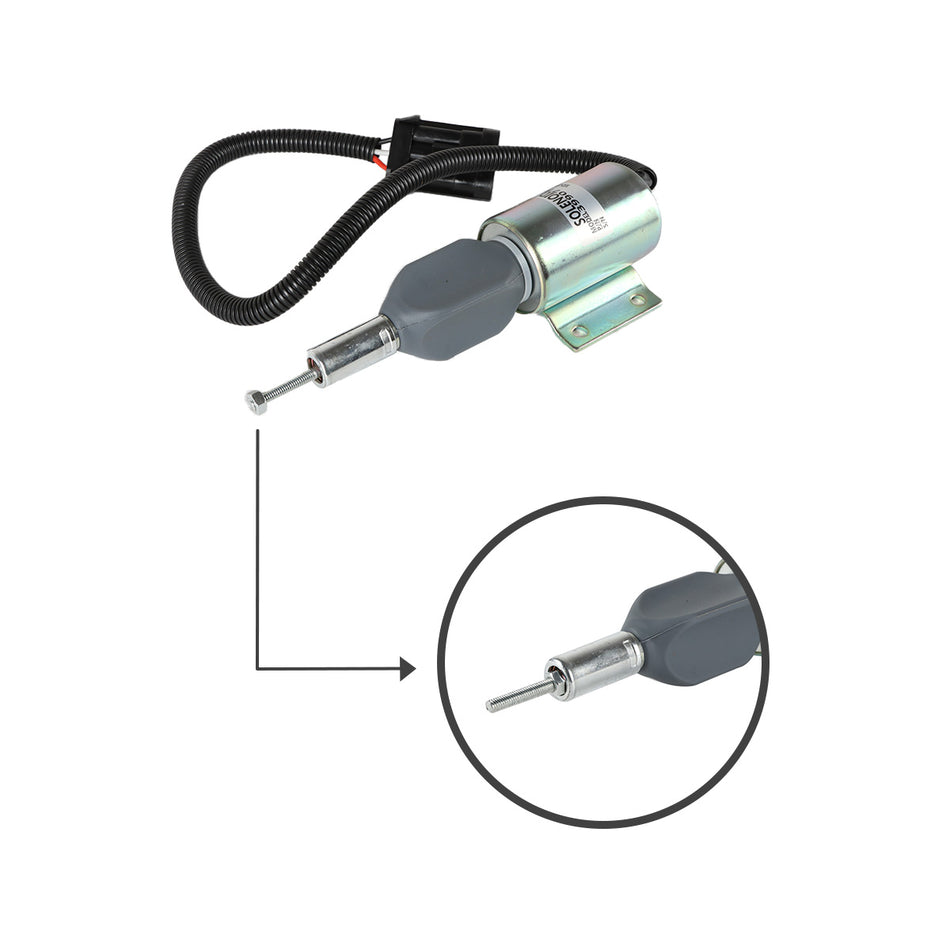 3990771 SA-4931-24 Fuel Flameout Solenoid Valve for Cummins Engine - Sinocmp