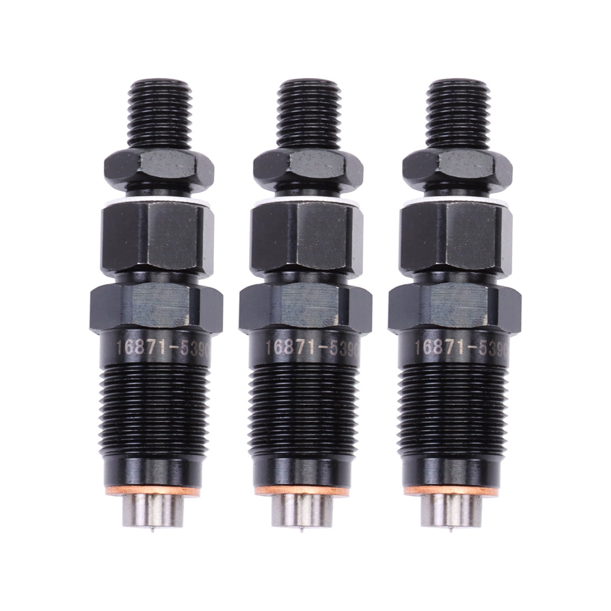 Inyector de combustible 3 uds 16871-53904 para motor Kubota D902 D722 Z482 Tractor RTV900 BX1870 BX2360