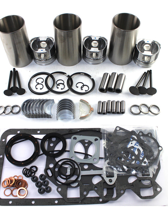 Kit de reconstrucción de motor 3TNA72 para motor Yanmar John Deere 430 455 755 670 Tractor