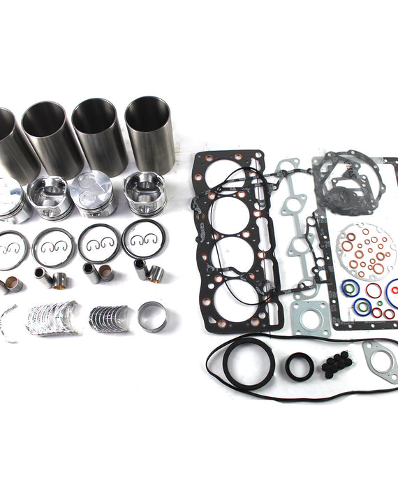 Kit de reconstrução de revisão de 4 cilindros para motor Kubota V1505 V1505T V1505D