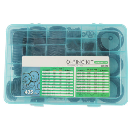 435PCS O-Ring Box Gaskets Seal Kit for Komatsu PC200 PC300 Excavator - Sinocmp
