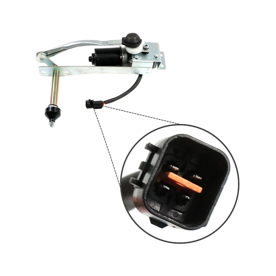 Motor de 4369540 limpadores para escavadeira Hitachi EX200-5 EX100-5 EX120-5 - Detalhe do plugue