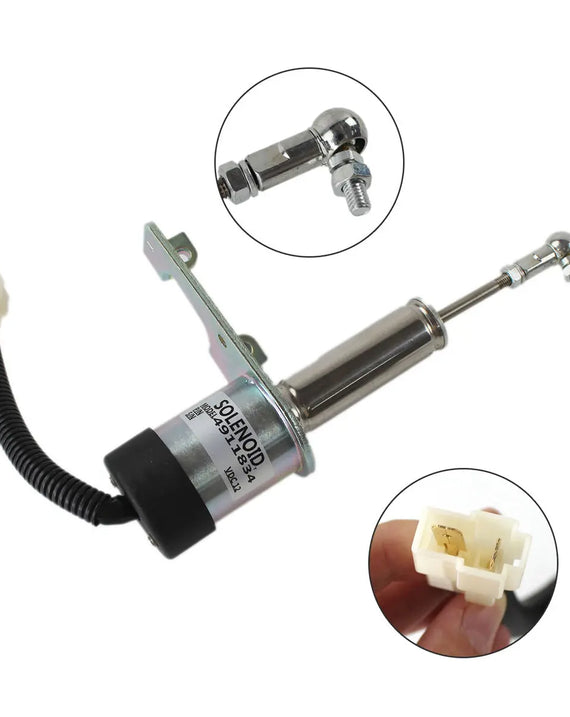 Válvula solenóide de parada do motor diesel 4911834 para motor Cummins