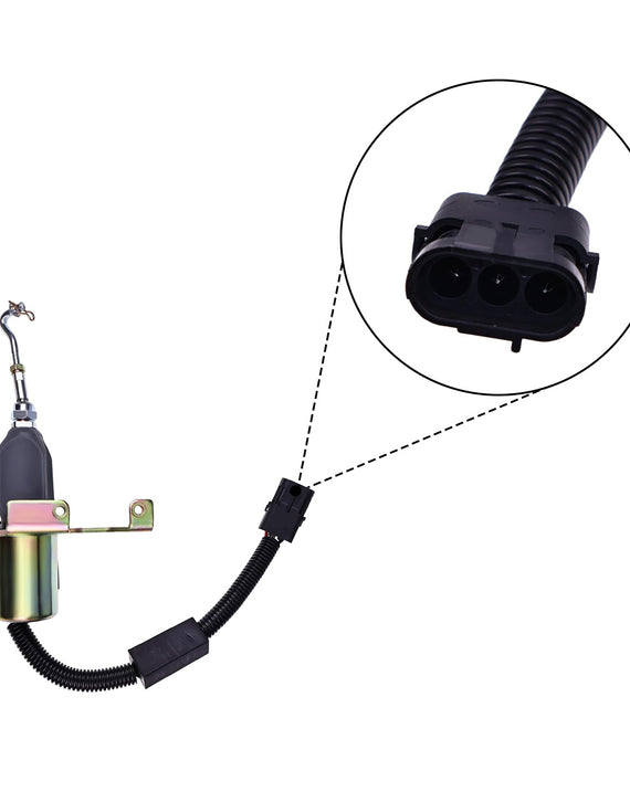 4942879 D59-002-01A 5295567 válvula solenóide de parada de desligamento 24V para motor de escavadeira Cummins 6CT 8.3C
