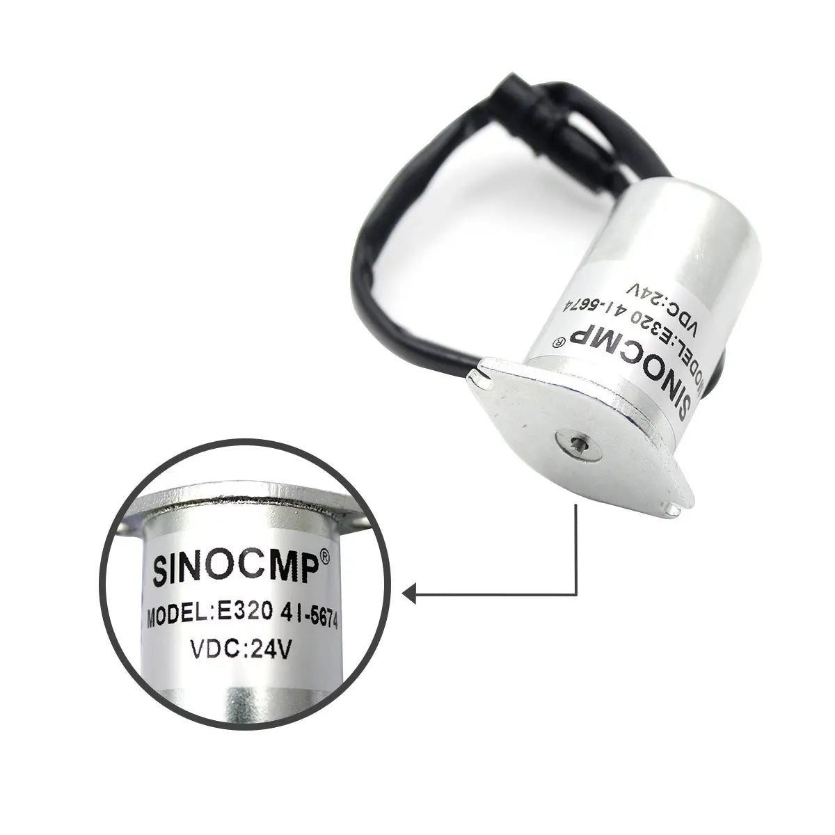 4I-5674 24V Hydraulic Pump Solenoid Valve for CAT E320 E312 E315