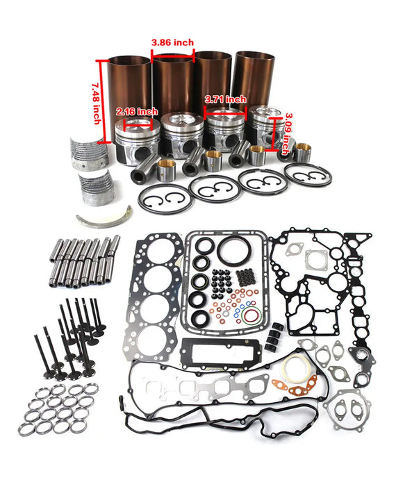 Kit de reconstrução de motor 4JJ1 para peças de caminhão Isuzu NQR NKR NPR ELF NHR