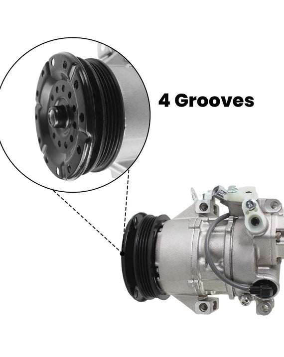 Compressor 4PK A/C 88310-52550 88310-52492 447260-1780 para Toyota Yaris 1.3 Denso 5SER09C